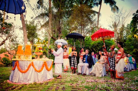 Balinese blessing ceremony