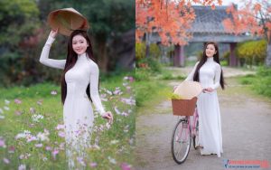 Gái xinh áo dài